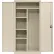 Sandusky® Elite All-Welded Combination Storage Cabinet, Solid Door, 36"W x 24"D x 72"H, Putty