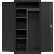 Sandusky® Elite All-Welded Combination Storage Cabinet, Solid Door, 36"W x 24"D x 72"H, Black