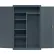 Sandusky® Elite All-Welded Combination Storage Cabinet, 46"W x 24"D x 72"H, Charcoal