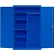 Sandusky® Elite All-Welded Combination Storage Cabinet, 46"W x 24"D x 72"H, Blue