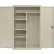 Sandusky® Elite All-Welded Combination Storage Cabinet, Solid Door, 46"W x 24"D x 72"H, Putty