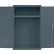 Sandusky® Elite All-Welded Wardrobe Cabinet, Solid Door, 46"W x 24"D x 72"H, Charcoal