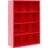 Sandusky® Cubbie Storage Cabinet, 12 Openings, Open Front, Steel, 46"W x 18"D x 66"H, Red