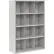 Sandusky® Cubbie Storage Cabinet, 12 Openings, Open Front, Steel, 46"W x 18"D x 66"H, Dove Gray
