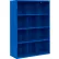 Sandusky® Cubbie Storage Cabinet, 12 Openings, Open Front, Steel, 46"W x 18"D x 66"H, Blue
