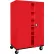 Sandusky® Transport Heavy Duty Mobile Storage Cabinet, 22 Gauge, 46"W x 24"D x 78"H, Red