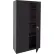 Sandusky® Value Line Storage Cabinet, 36"W x 18"D x 72"H, Textured Black, All-Welded