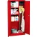 Sandusky® Value Line Light Duty Janitorial Cabinet, 30"W x 18"D x 66"H, All-Welded, Red