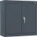 Sandusky® Classic Wall Mount Storage Cabinet, 30"W x 12"D x 26"H, All-Welded, Charcoal