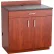 Safco® Hospitality Base Cabinet with 1 Drawer & 2 Doors, 36"W x 25"D x 39"H, Mahogany
