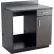 Safco® Hospitality Appliance Base Cabinet with 1 Drawer, 36"W x 25"D x 39"H, Asian Night/Black