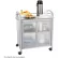 Safco Impromptu Refreshment Cart, 34"W x 21-1/4"D x 36-1/2"H, Gray