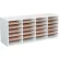 24 Compartment Adjustable Literature Organizer - Gray