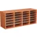 Wood Adjustable Literature Organizer, 24 Compartment