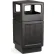 Safco® Canmeleon™ Recessed Panel, Side Open, 38 Gallon Black, 9476BL