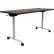 Safco® Jurni Flip-Top Training Table with Casters, 60"L x 24"W x 29"H, Columbian Walnut