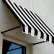 Awntech Santa Fe Window/Entry Awning 5-3/8'W x 2-9/16'H x 2'D Black/White