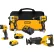 DeWalt® 20V MAX XR® 4-Tool Combo Kit, Hammer Drill/Driver/Impact Driver/Reciprocating Saw