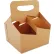 SCT® 4-Corner Pop-Up Food & Drink Tray, 7-1/4"W x 7"D x 9-1/4"H, White, Pack of 250