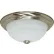 Nuvo 60/197, 2 Light-Ceiling-Flush Mount, Alabaster Glass, Brushed Nickel, 11.375"W X 4.875"H