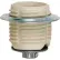 Satco 80-1073 Keyless Threaded Glazed Porcelain Socket w/ Cap - Ring 1/8 IPS