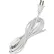 Satco 90-106 8 Ft. SPT-2 Cord Set with Line Switch, White