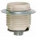 Satco 90-1074 Keyless Threaded Glazed Porcelain Socket w/ Cap - Ring