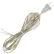 Satco 90-1585 8 Ft. SPT-1 Cord Set with Line Switch, Clear Silver