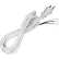 Satco 90-2414 8 Ft. Heavy Duty Cord Set 18/3 SJT -105-#176;C, White