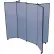 6 Panel Display Tower, 5'9"H, Fabric - Lake