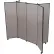 6 Panel Display Tower, 5'9"H, Fabric - Grey Smoke