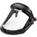Jackson Safety® Maxview Premium Hard Hat Faceshield, Chin Guard, Clear PC, Uncoated