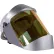 Oberon® Face Shield, Gold, Anti-Fog, Side Shields, Dual Crown, Ratcheting Headgear