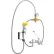 Speakman Eyesaver Service Sink Faucet with Thermostatic Mixing Valve, SEF-9000-TW, Chrome & Yellow
