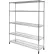 5-Tier UltraZinc Mobile Wire Shelving - NSF Steel - 60"L x 18"W x 75"H - Plated