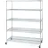 5-Tier UltraZinc Mobile Wire Shelving - NSF Steel - 60"L x 24"W x 76"H - Plated