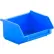 SSI Schaefer Plastic Stacking Bin, Hopper Front, 3-3/4"L x 4"W x 2"H, Blue