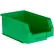 SSI Schaefer Plastic Stacking Bin, Hopper Front, 13-5/8"L x 8-1/4"W x 6"H, Green
