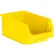 SSI Schaefer Plastic Stacking Bin, Hopper Front, 13-5/8"L x 8-1/4"W x 6"H, Yellow