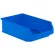 SSI Schaefer Plastic Stacking Bin, Hopper Front, 20-1/8"L x 12-1/2"W x 6"H, Blue