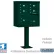 Salsbury 3300 Cluster Box Unit, 4 C Doors, 2 Parcel Lockers, Type V, Green