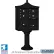 Salsbury 3300 Regency Decorative Cluster Box Unit 4 C Doors, 2 Parcel Lockers, Type V, Black