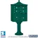 Salsbury 3300 Regency Decorative Cluster Box Unit 4 C Doors, 2 Parcel Lockers, Type V, Green