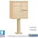 Salsbury 3300 Cluster Box Unit, 4 C Doors, 2 Parcel Lockers, Type V, Sandstone