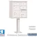Salsbury 3300 Cluster Box Unit, 4 C Doors, 2 Parcel Lockers, Type V, White