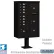 Salsbury 3300 Cluster Box Unit, 8 A Doors, 4 Parcel Lockers, Type VI, Black
