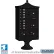 Salsbury 3300 Regency Decorative Cluster Box Unit 8 A Doors, 4 Parcel Lockers, Type VI, Black