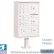 Salsbury 3300 Cluster Box Unit, 8 A Doors, 4 Parcel Lockers, Type VI, White