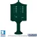 Regency Decorative Cluster Box Unit, Tall, 8 A Size Doors, Type I, Green, USPS Access
