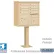 Cluster Box Unit, 8 A Size Doors, Type I, Sandstone, USPS Access